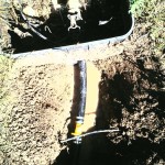 pipe fix at irrigation box
